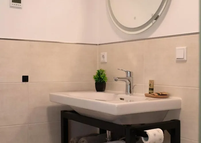 Apartamento Mein Traeumchen Apartements- 5 Blau Stillvoll Und Zentral Uebernachten